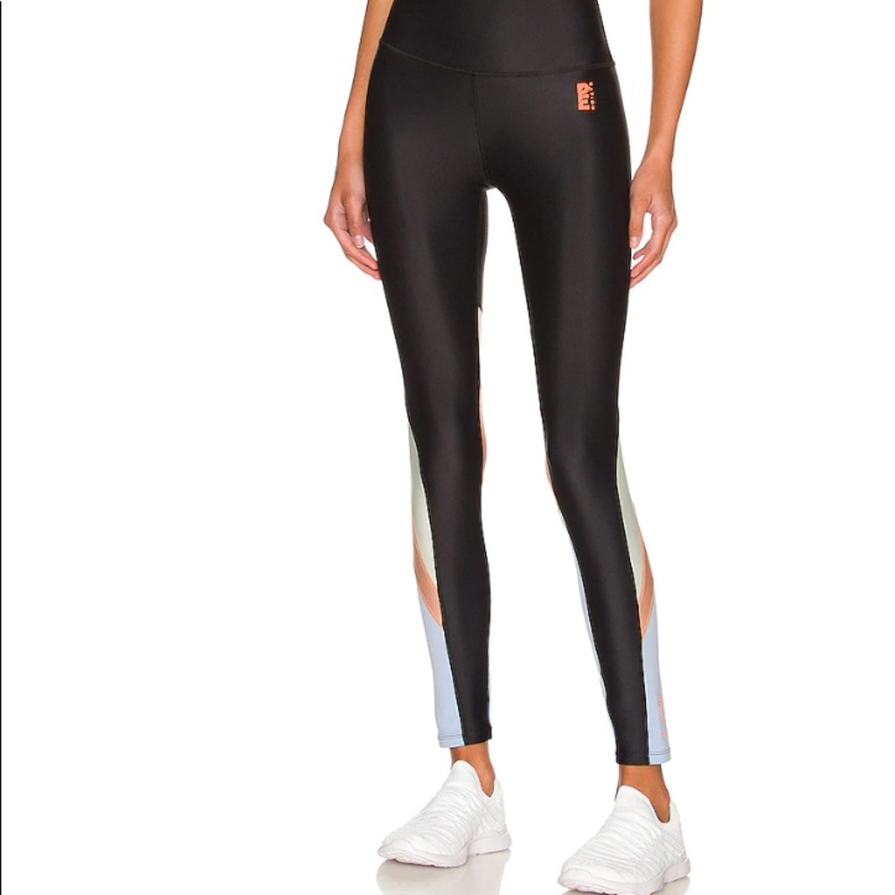 Color block black leggings from revolve
